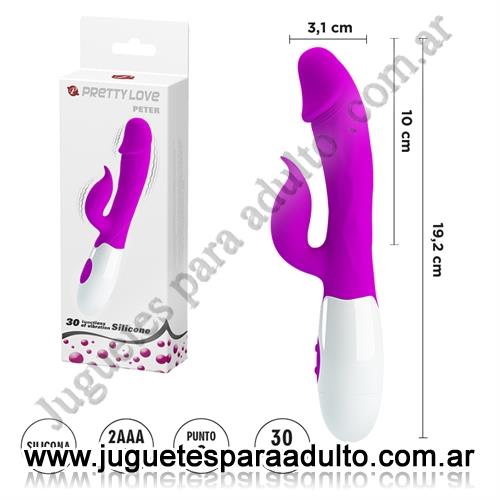 Estimuladores, Estimuladores punto g, Estimulador vaginal con vibrador de clitoris y 30 funciones de vibracion