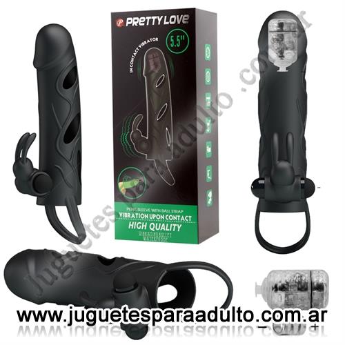 Especificos, Fundas para pene, Funda con vibracion de dos motores