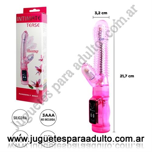 Vibradores, Vibradores rotativos, Masajeador vaginal con estimulacion de clitoris