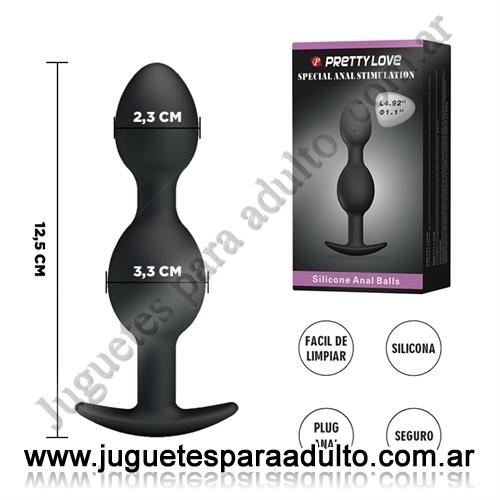 Anales, Anal sin vibrador, Dilatador anal plug de silicona negro