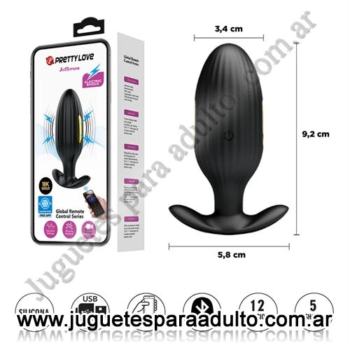 Anales, Anal con vibrador, Dilatador anal con control remoto via app y funcion de choque