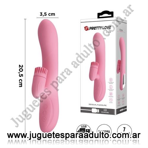 MARCAS IMPORTADAS, Pretty Love, Vibrador estimulador de punto g con masajeador de clitoris rotativo Marcas Importadas, Pretty Love, Vibrador estimulador de punto g con masajeador de clitoris rotativo