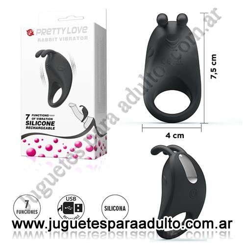 Productos eróticos, Usb recargables, Anillo para retrasar la eyaculacion y estimular el clitoris con carga USB