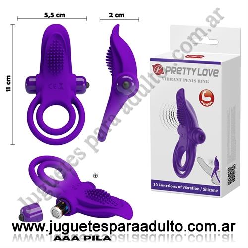 Especificos, Vibradores con anillo, Anillo con estimulador de clitoris vibrador