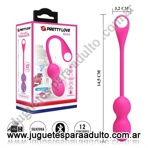 Estimuladores, Estimuladores femeninos, Bolitas chinas con 12 modos de vibracion, carga USB y control BLUETOOTH via APP