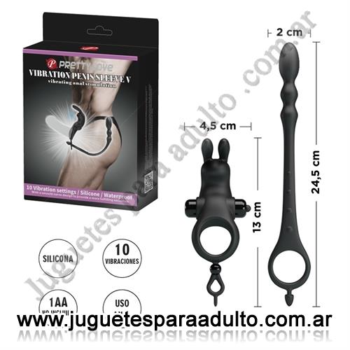 Vibradores, Anillos con vibrador, Anillo para estimulacion clitorial y dilatacion anal,