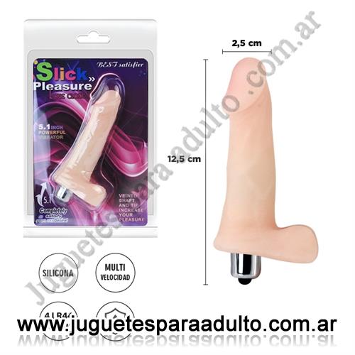 Vibradores, Vibradores piel, Dildo con vibracion y suave textura