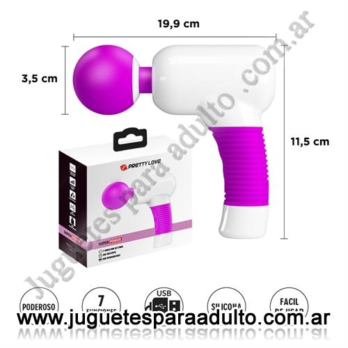 Estimuladores, , PODEROSO vibrador masajeador con carga USB