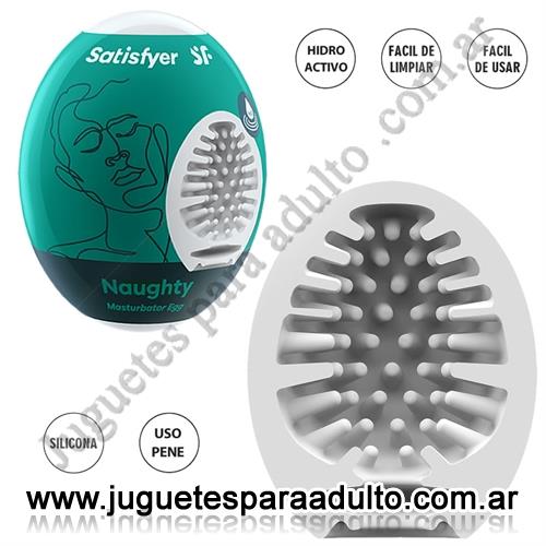 Marcas Importadas, Satisfyer, Masturbador Egg Single naughty de suave textura