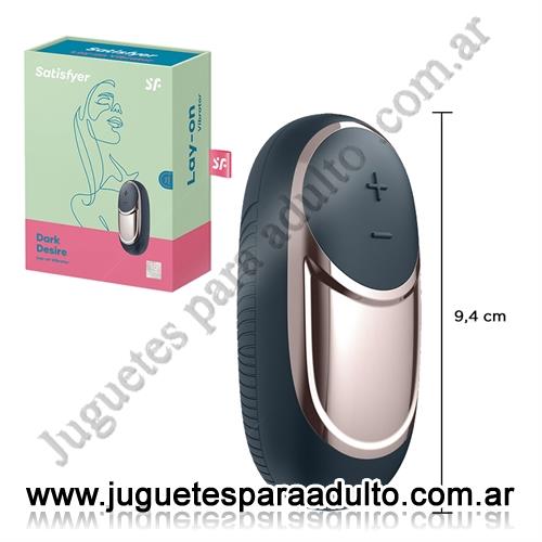 Marcas Importadas, Satisfyer, Dark Desire bala vibradora con 10 velocidades y carga USB