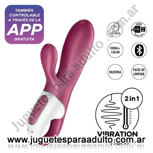 Marcas Importadas, Satisfyer, Hot Bunny estimulador vaginal con calor y control via APP