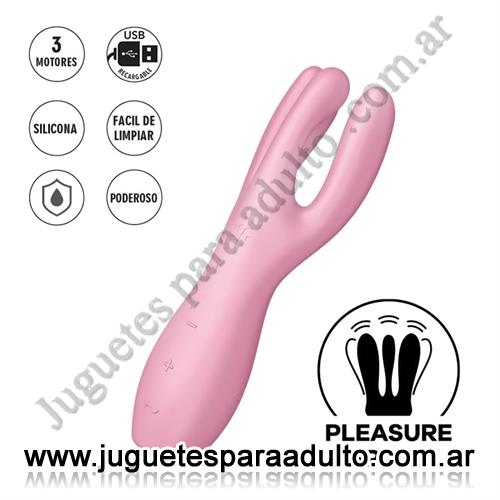 Estimuladores, Estimuladores especiales, Threesome 3 estimulador vaginal con carga USB