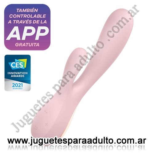 Marcas Importadas, Satisfyer, Mono Flex mauve vibrador con control Bluetooth via APP