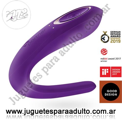 Marcas Importadas, Satisfyer, Doble estimulador para parejas 10 velocidades con carga USB