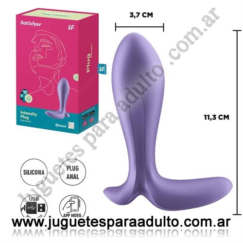 Anales, Anal con vibrador, Intensity Plug dilatador anal con control via Bluetooth