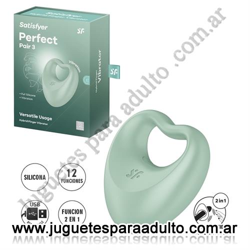 Productos eróticos, Usb recargables, Estimulador femenino multi funcion Perfect Pair 3 con carga USB