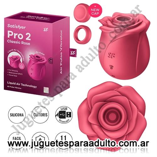 Vibradores, Vibradores Usb recargables, Pro 2 Modern Blossom Succionador con membrana de silicona y carga USB