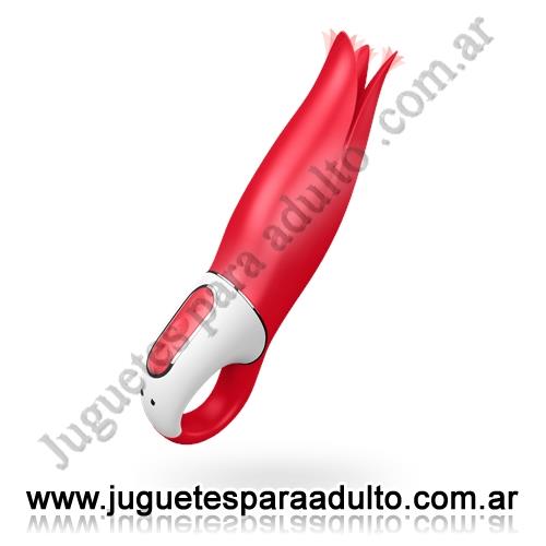 Marcas Importadas, Satisfyer, Vibrador Flower Power con alas de estimulacion y carga USB