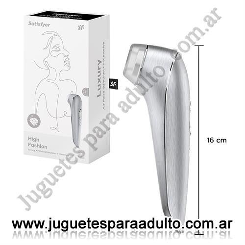 Estimuladores, Estimuladores de clitoris, Luxury High Fashion estimulador de clitoris por onda de presion y vibracion con carga USB