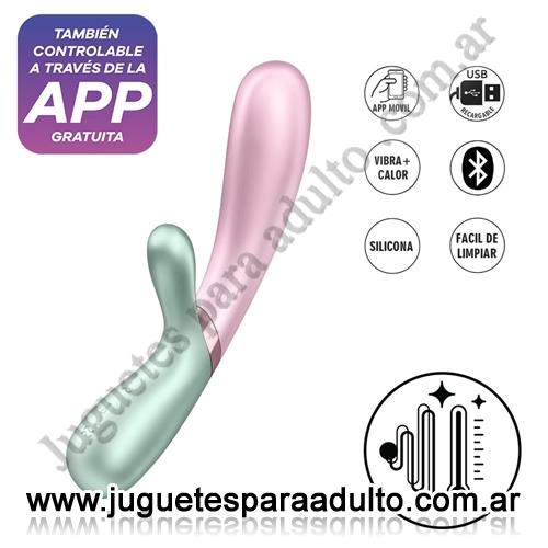 Marcas Importadas, Satisfyer, Hot Lover vibrador con efecto calor y control via APP