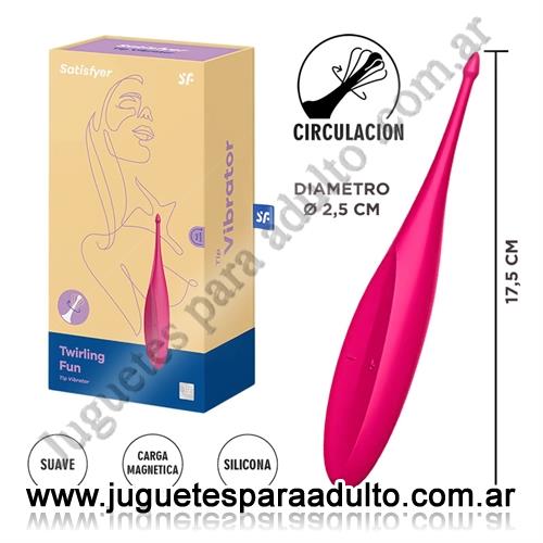 Marcas Importadas, Satisfyer, Twirling Fun estimulador vaginal con carga USB