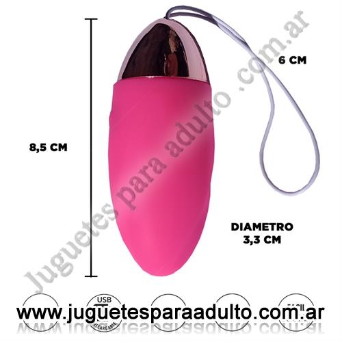 Estimuladores, Estimuladores de clitoris, Bala vibradora con hilo extractor y carga USB
