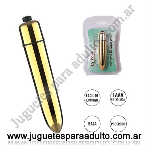 Estimuladores, Estimuladores de clitoris, Orion Bala vibradora color dorado