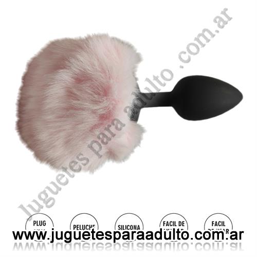 Anales, Joyas Anales, Plug anal rosa siliconado