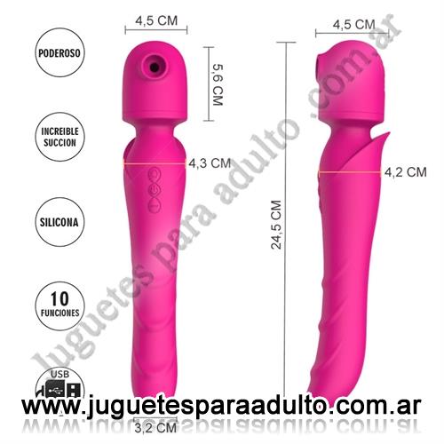 Marcas Importadas, Sexy & Funny, Sagittarius microfono vibrador con succionador y carga USB