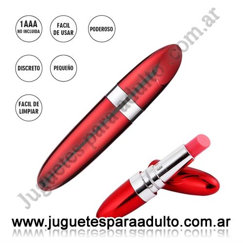 Marcas Importadas, Sexy & Funny, Estimulador de clitoris rojo con forma de lapiz labial Tucana