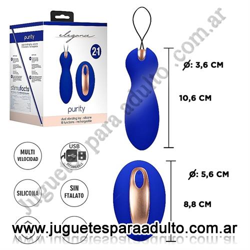 Productos eróticos, Kits, Doble vibrador con control remoto y carga USB