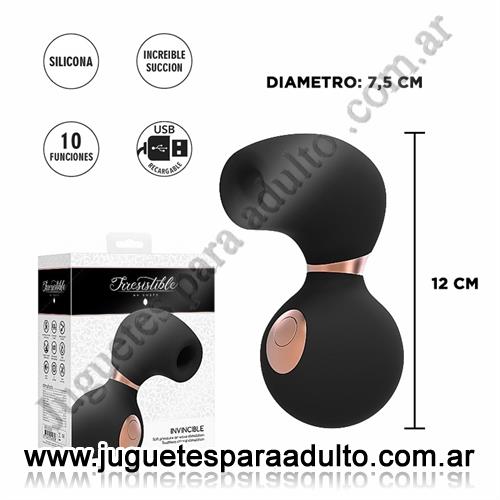 Productos eróticos, Usb recargables, Vibrador y Succionador potente con 10 modos de vibracion y 2 motores