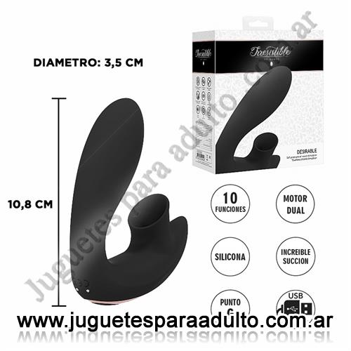 Estimuladores, Estimuladores punto g, Estimulador vaginal con dos motores y succionador