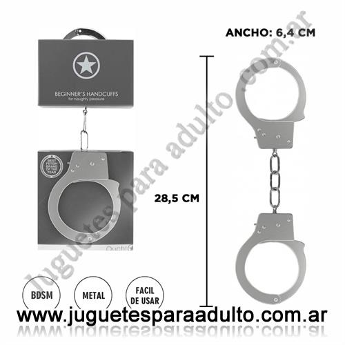 Accesorios, Esposas, Esposas de metal plateadas