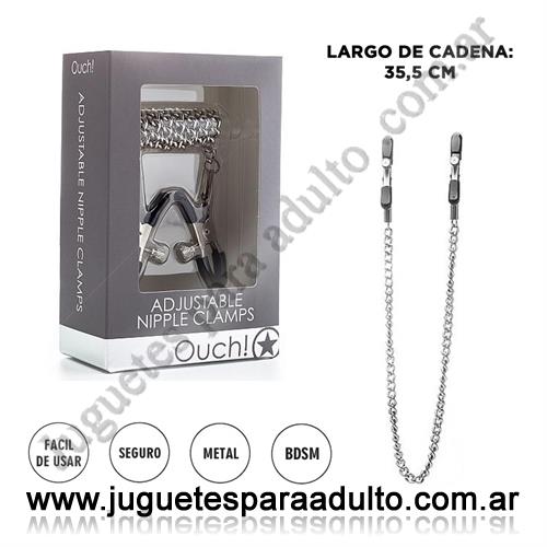 Accesorios, Accesorios eroticos, Broches de pezones con cadena metalizada