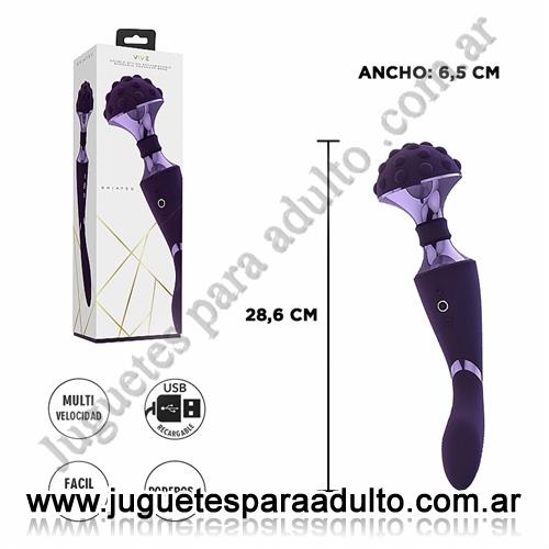 Vibradores, Vibradores premium, Doble vibrador masajeador con varias funciones y carga USB