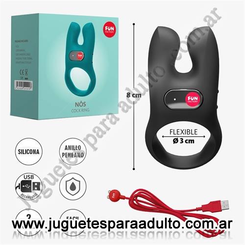 Marcas Importadas, Fun Factory, Nos Anillo vibrador para retrasar la eyaculacion con carga USB